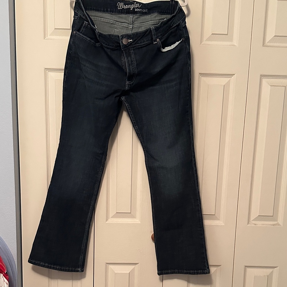 Wrangler Dark Indigo Bootcut Jeans
